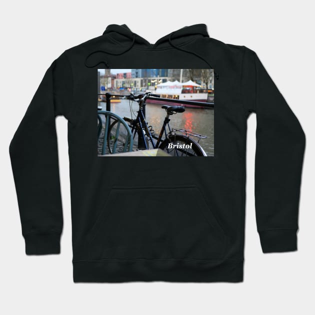 Cycle at Bristol Harbour England UK Hoodie by fantastic-designs